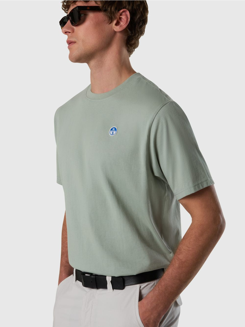 T-shirt North Sails con patch logata Uomo - Verde