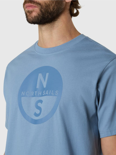 T-shirt North Sails con maxi logo Uomo - Azzurro