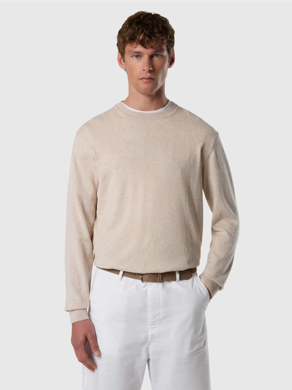 Pullover North Sails girocollo leggero Uomo - Beige
