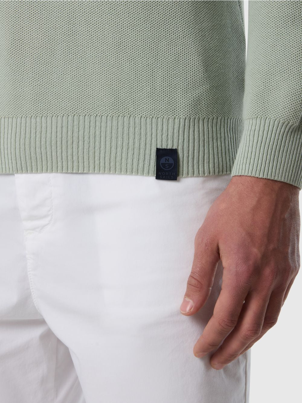 Pullover North Sails con lavorazione a nido d'ape Uomo - Verde