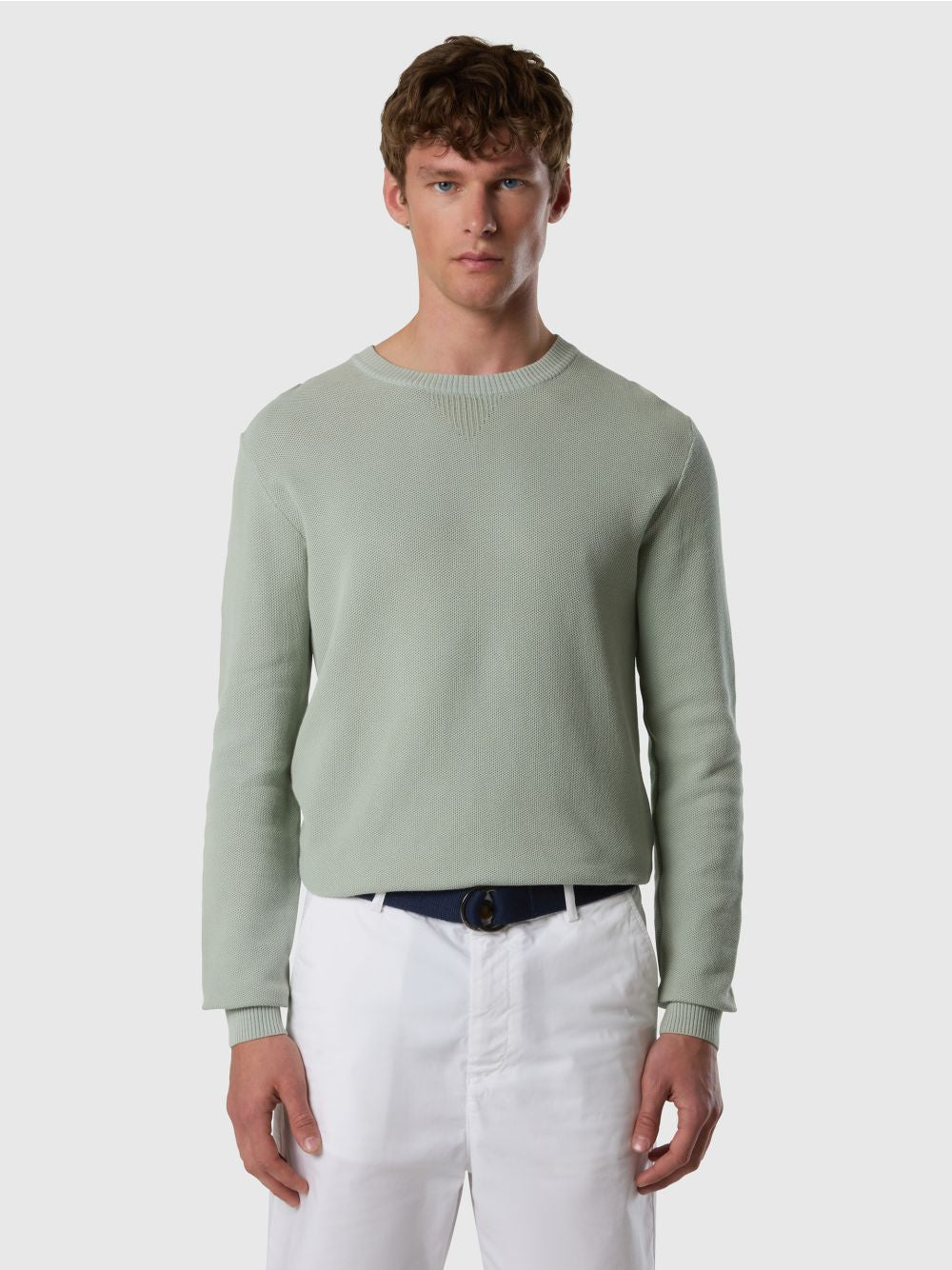 Pullover North Sails con lavorazione a nido d'ape Uomo - Verde