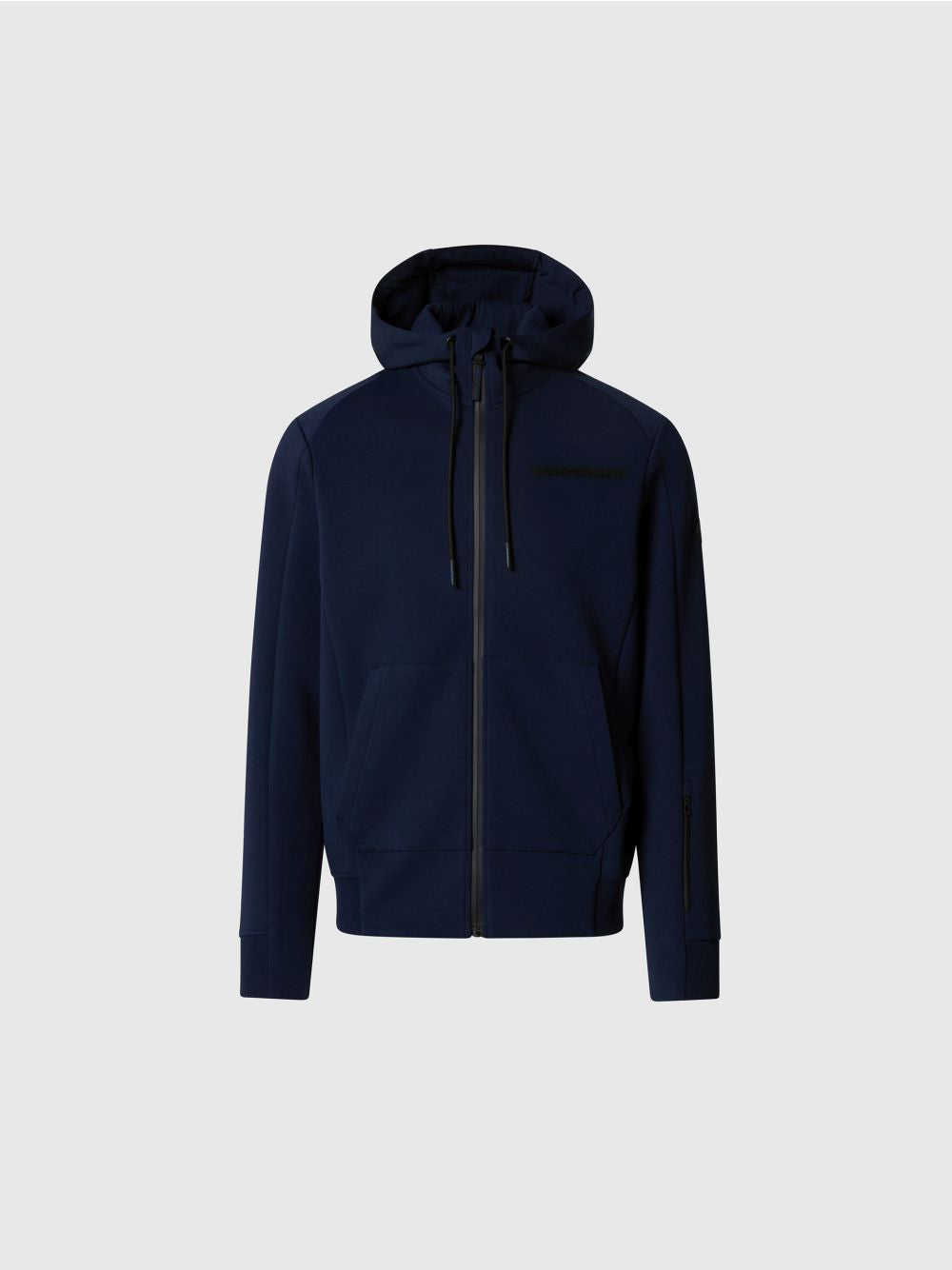 Felpa North Sails hoodie in scuba con zip Uomo - Navy