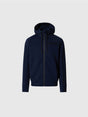 Felpa North Sails hoodie in scuba con zip Uomo - Navy