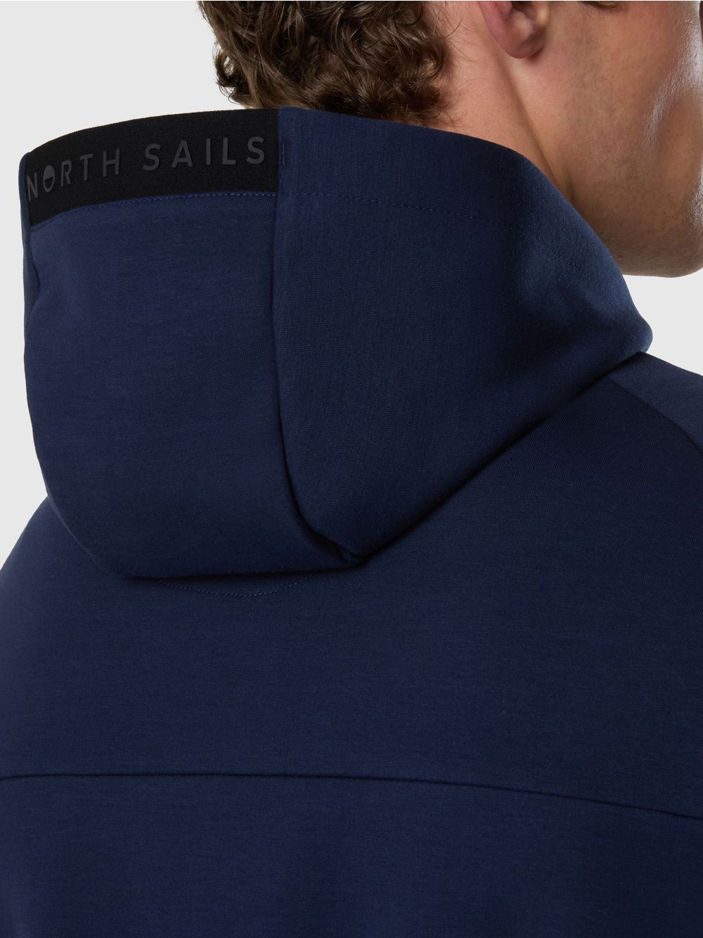 Felpa North Sails hoodie in scuba con zip Uomo - Navy