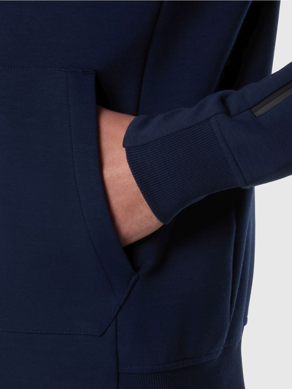 Felpa North Sails hoodie in scuba con zip Uomo - Navy