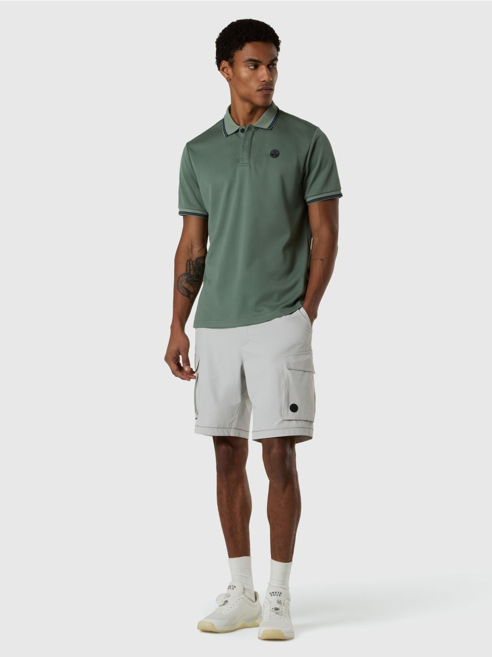 Polo North Sails a maniche corte in COOLMAX® Uomo - Verde