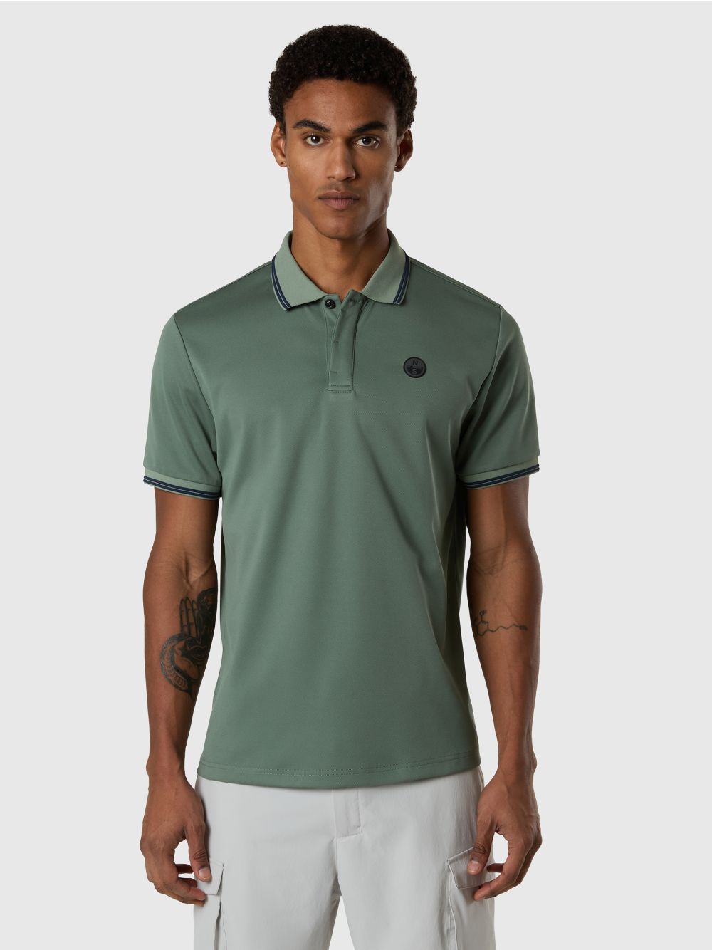 Polo North Sails a maniche corte in COOLMAX® Uomo - Verde