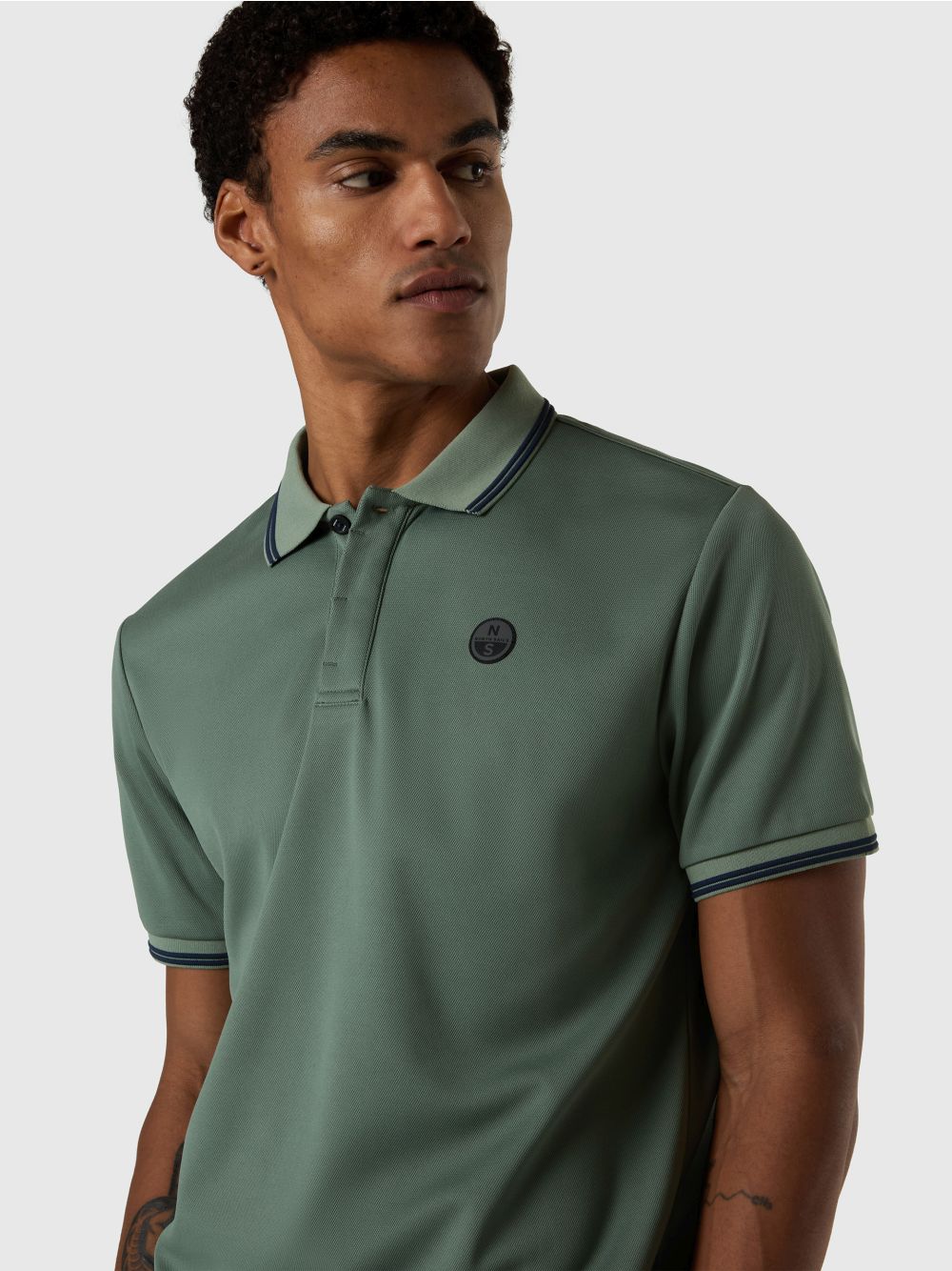 Polo North Sails a maniche corte in COOLMAX® Uomo - Verde