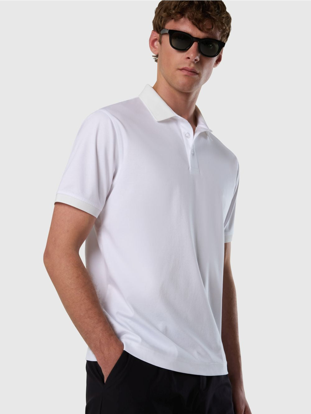 Polo North Sails in jersey di modal Uomo - Bianco