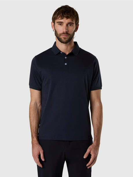 Polo North Sails in jersey di modal Uomo - Navy