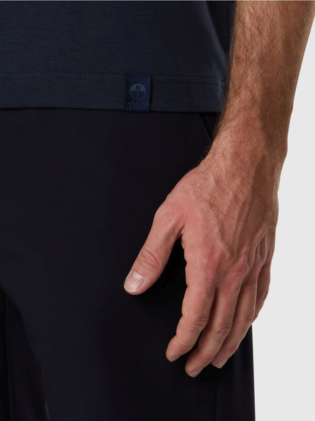 Polo North Sails in jersey di modal Uomo - Navy