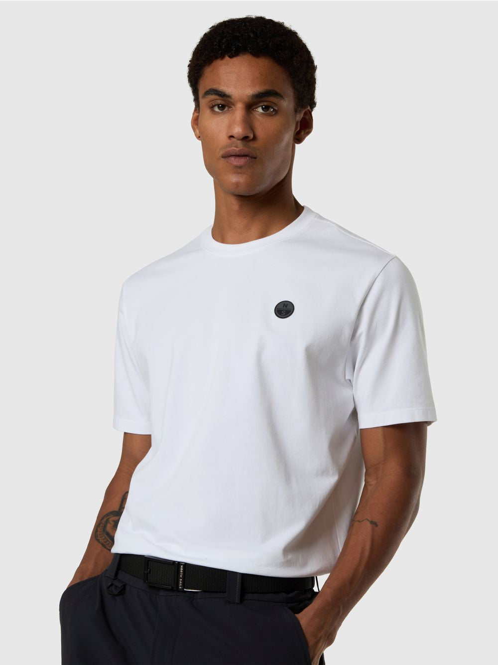 T-shirt North Sails con logo North Tech Uomo - Bianco