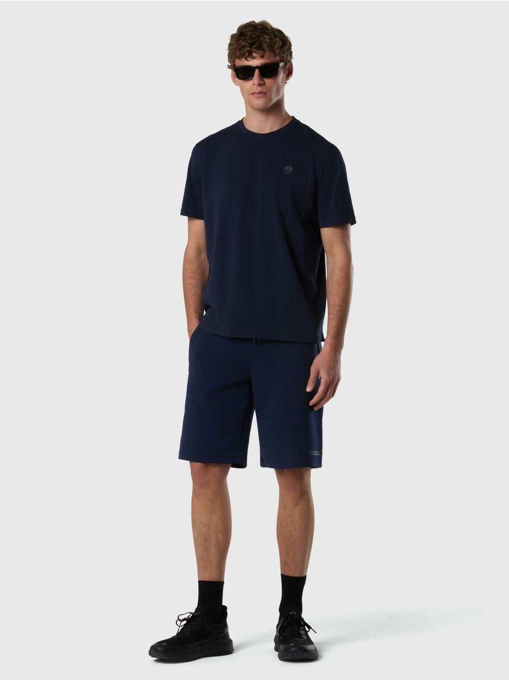 T-shirt North Sails con logo North Tech Uomo - Navy