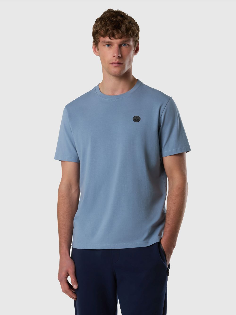 T-shirt North Sails con logo North Tech Uomo - Azzurro