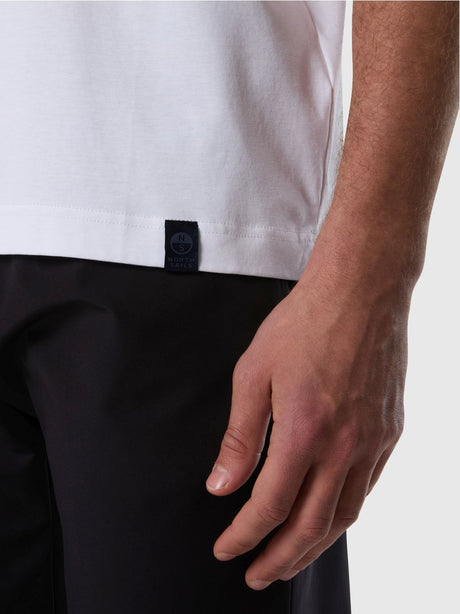 T-shirt North Sails in jersey di modal Uomo - Bianco