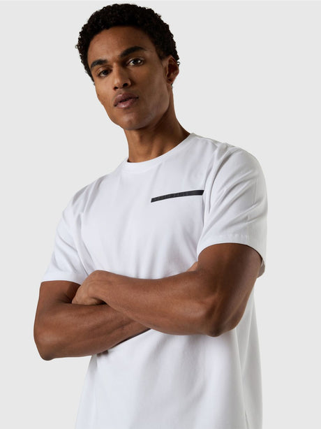 T-shirt North Sails con lettering North Sails in rilievo Uomo - Bianco