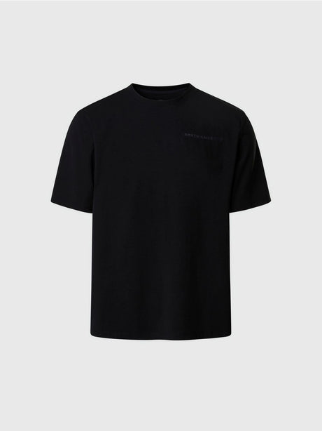 T-shirt North Sails con lettering North Sails in rilievo Uomo - Nero