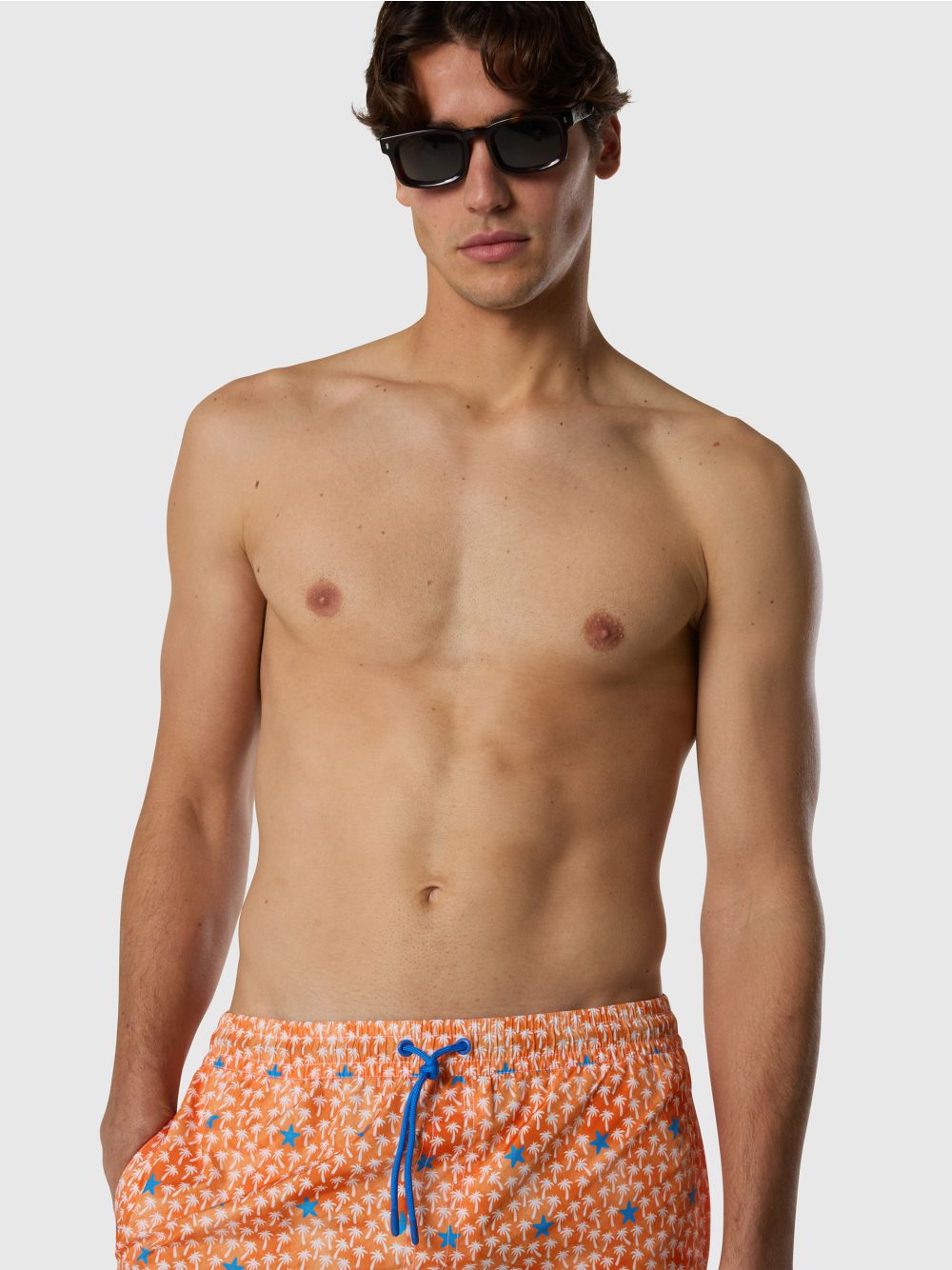 Costume North Sails mare con stampa grafica Uomo - Arancione