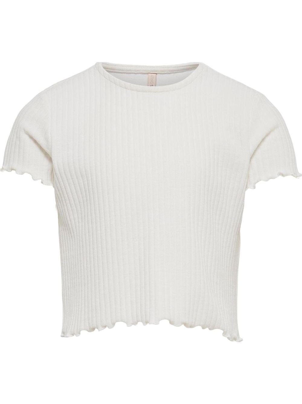 Top Only NELLA S/S O-NECK TOP NOOS JRS Bambina - Bianco