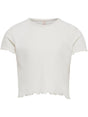 Top Only NELLA S/S O-NECK TOP NOOS JRS Bambina - Bianco