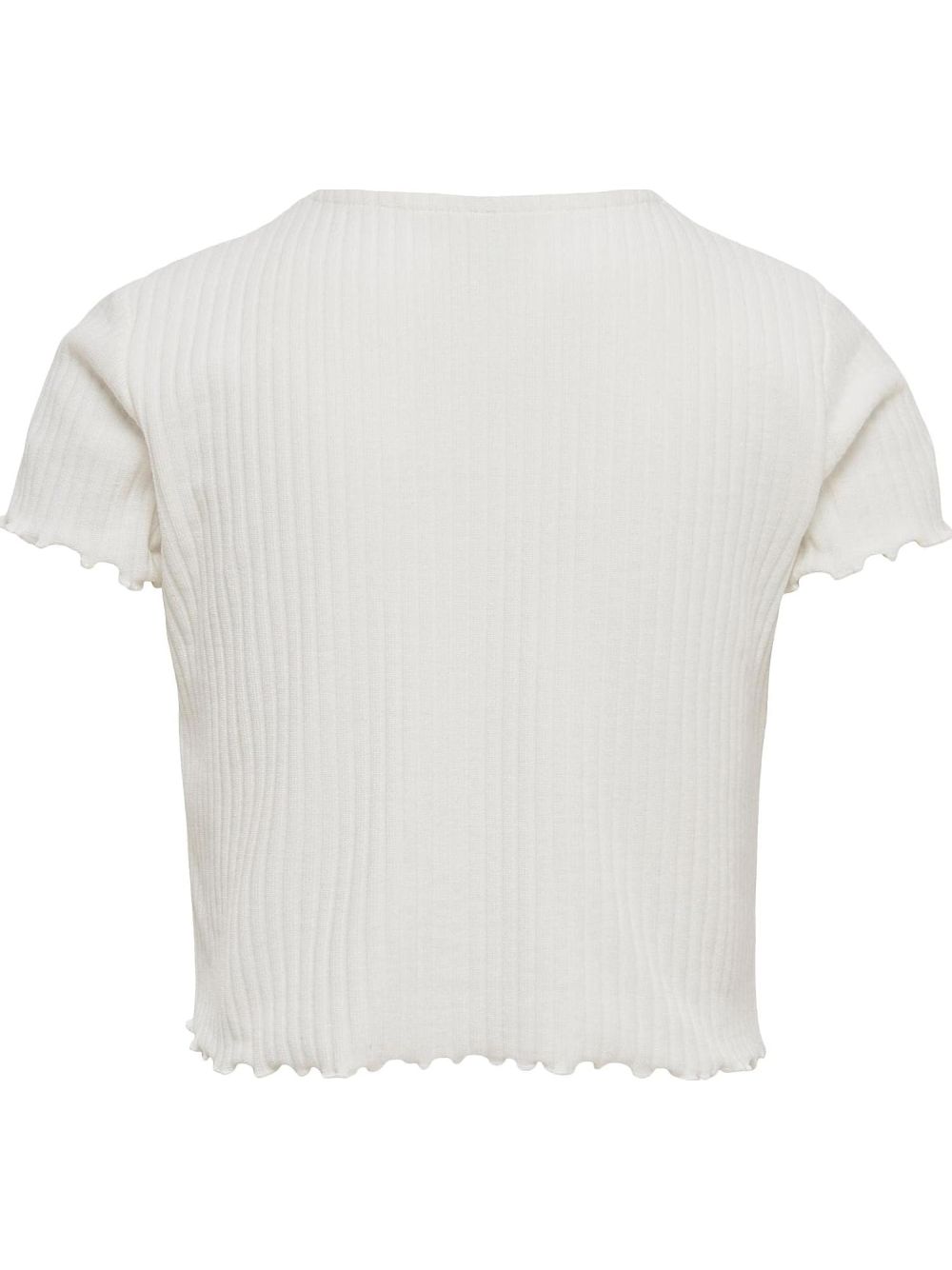 Top Only NELLA S/S O-NECK TOP NOOS JRS Bambina - Bianco