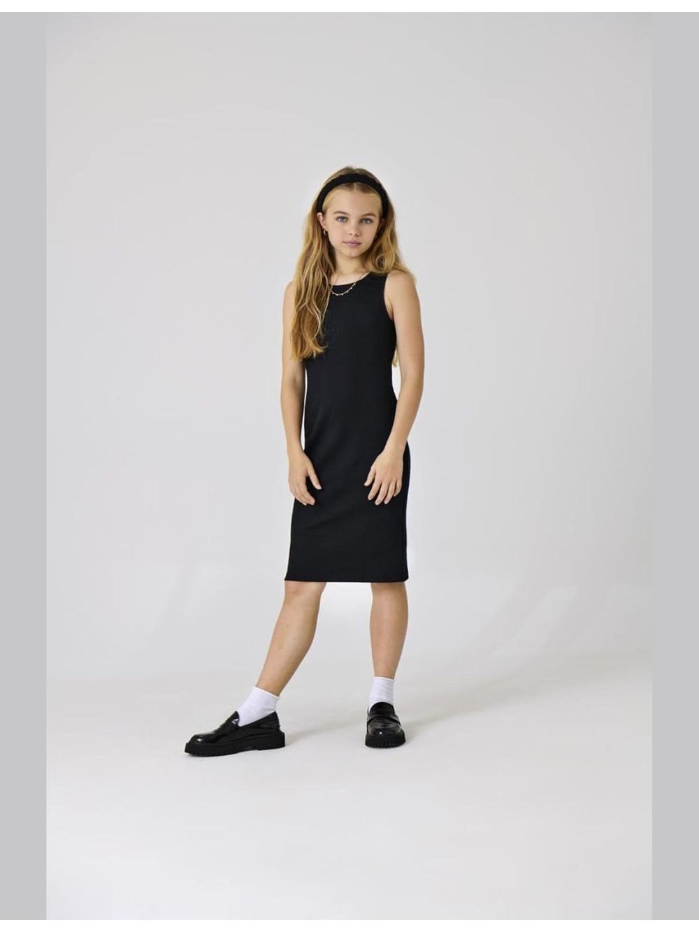 Vestito Only BELFAST LIFE S/L MIDI DRESS NOOS JRS Bambina - Nero