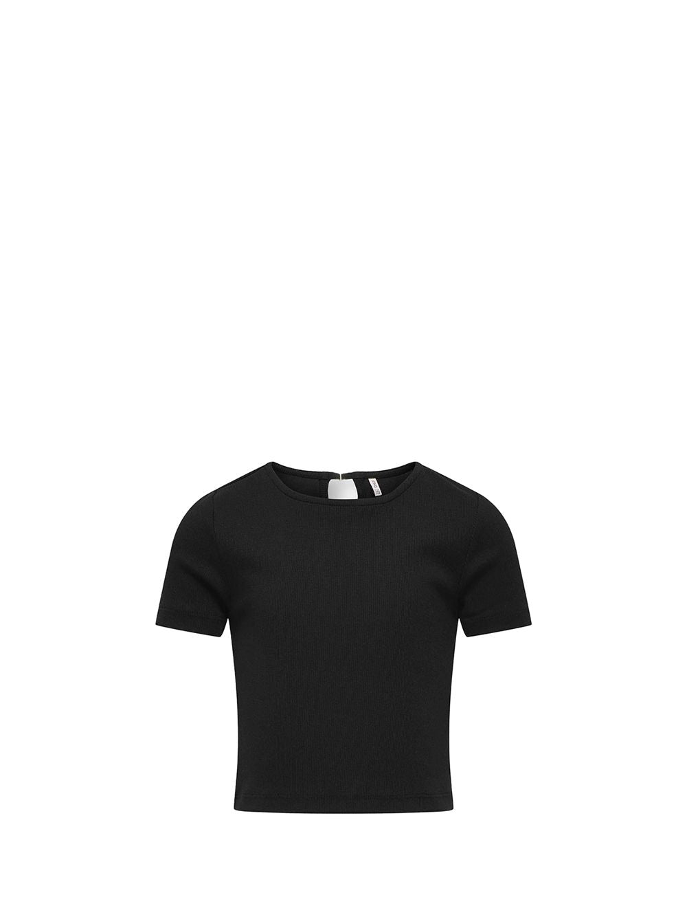 Top Only RENE LIFE S/S OPEN BACK TOP JRS Bambina - Nero
