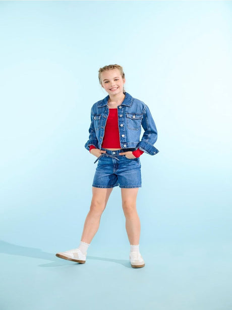 Bermuda Only GIANNA HW BELT SHORTS PIMBOX DNM NOOS Bambina - Denim