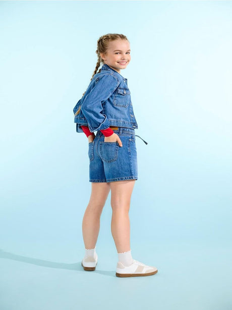 Bermuda Only GIANNA HW BELT SHORTS PIMBOX DNM NOOS Bambina - Denim