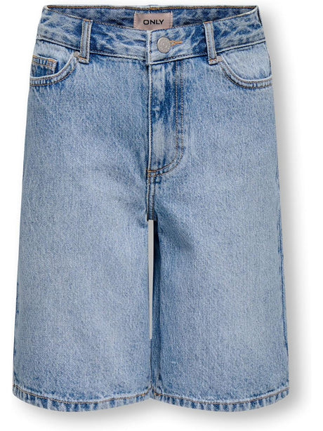 Bermuda Only SONNY HW WIDE DNM SHORTS NOOS Bambina - Denim