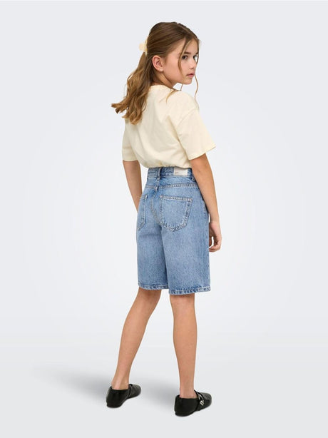 Bermuda Only SONNY HW WIDE DNM SHORTS NOOS Bambina - Denim