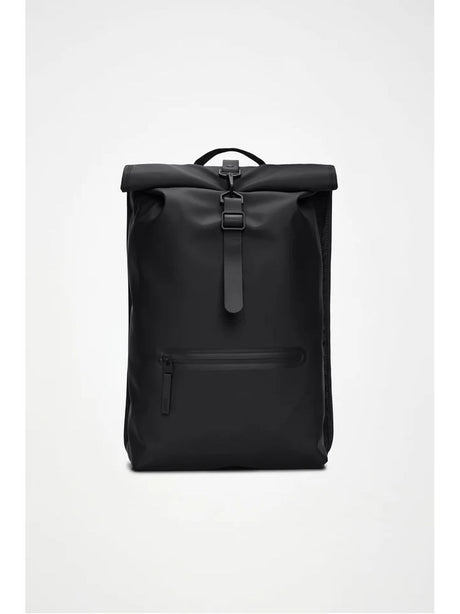 Zaino Rains Rolltop Rucksack Unisex - Nero