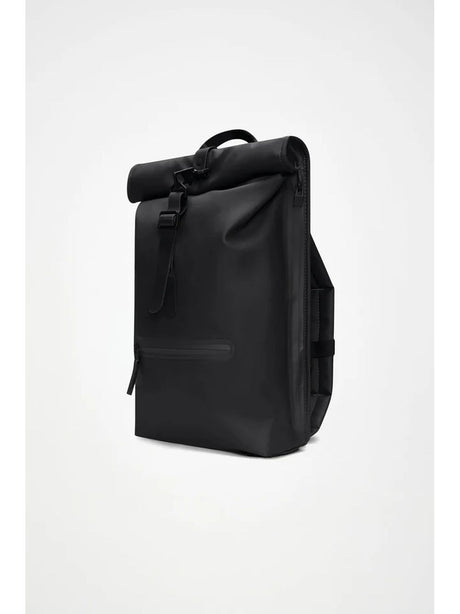Zaino Rains Rolltop Rucksack Unisex - Nero