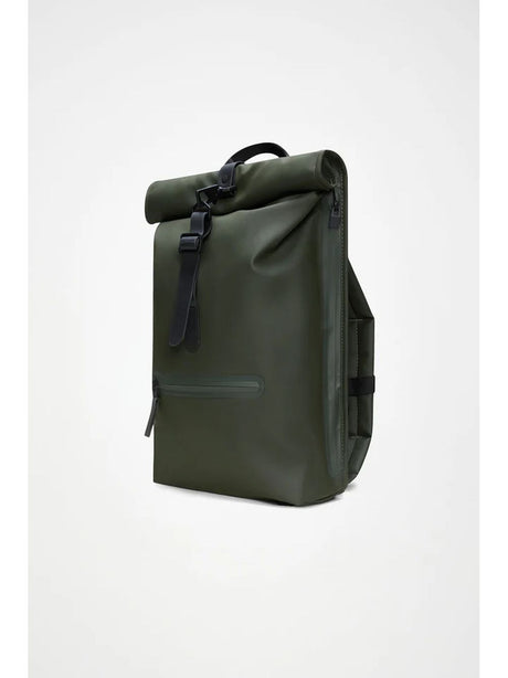 Zaino Rains Rolltop Rucksack Unisex - Verde
