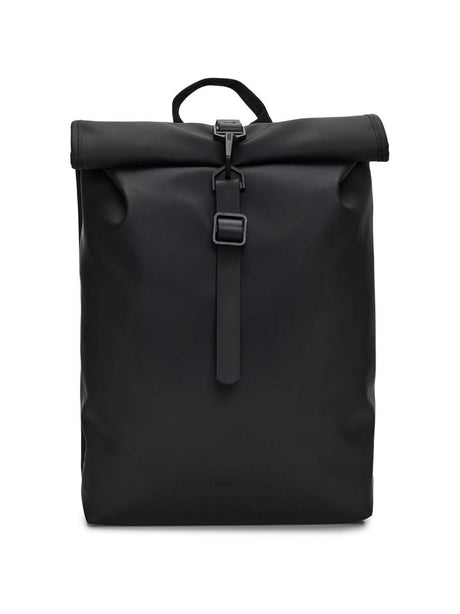 Zaino Rains Rolltop Rucksack Mini Unisex - Nero