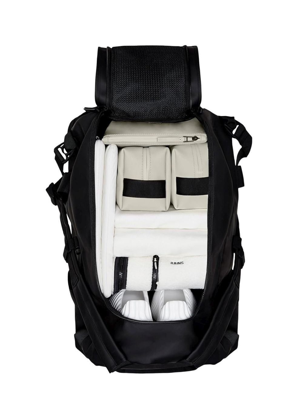 Borsone Rains Texel Duffel Small Unisex - Nero