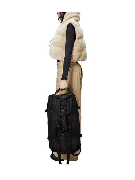 Borsone Rains Texel Duffel Small Unisex - Nero
