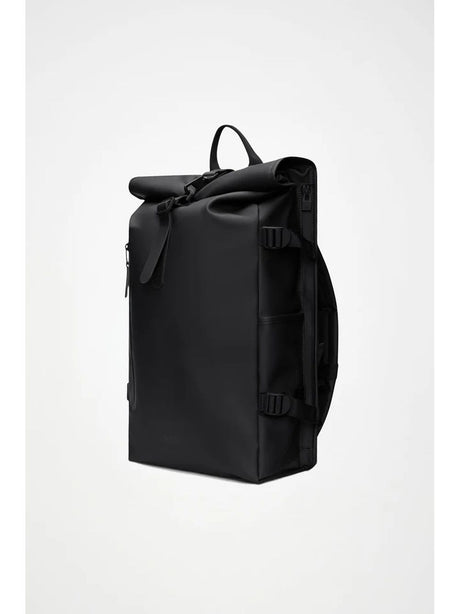 Zaino Rains Rolltop Rucksack Large Unisex - Nero