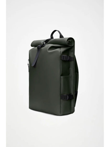 Zaino Rains Rolltop Rucksack Large Unisex - Verde
