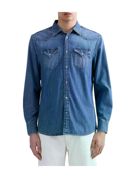 Camicia Replay Uomo - Blu