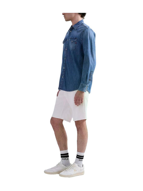 Camicia Replay Uomo - Blu
