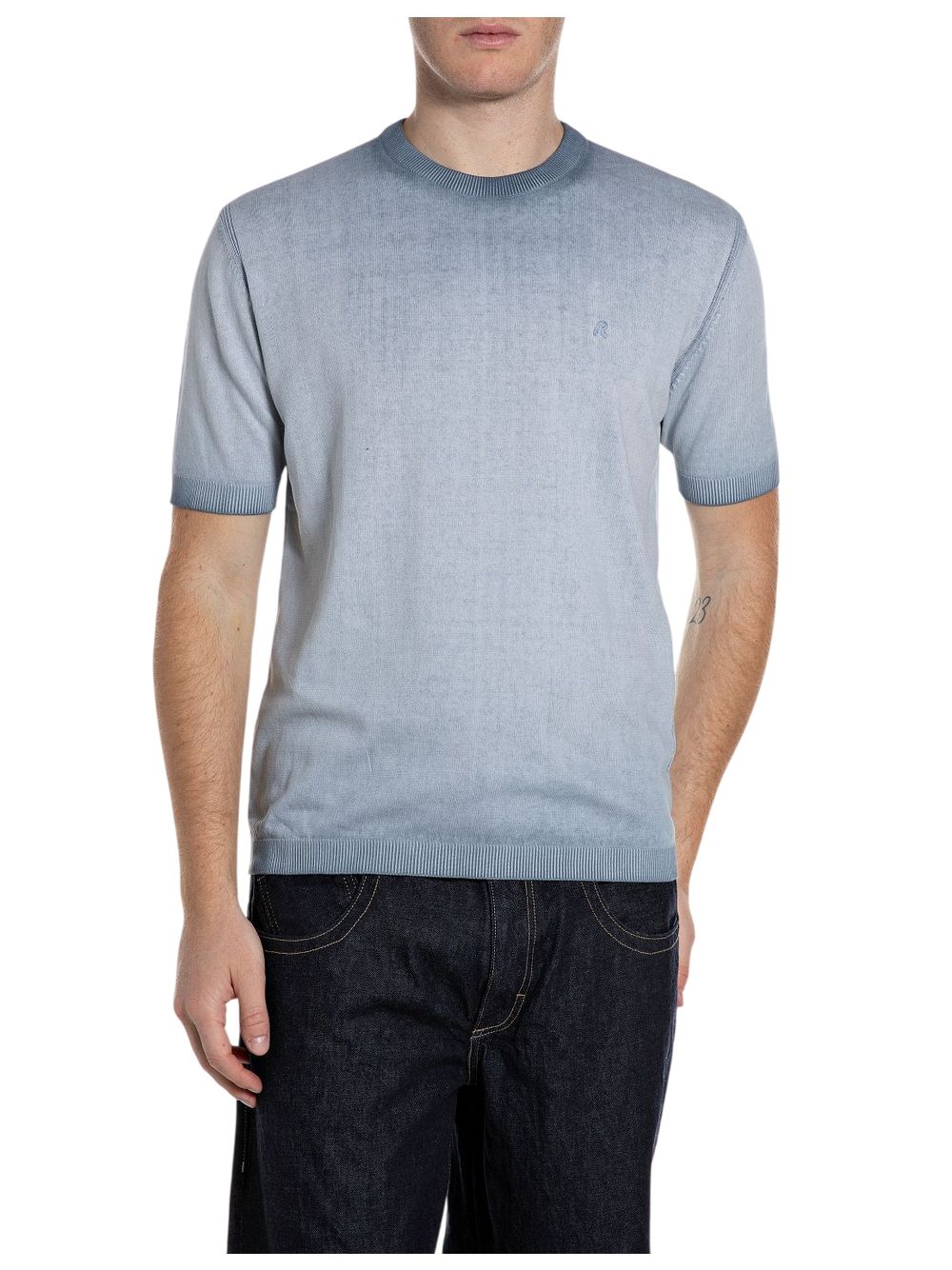 Pullover Replay Uomo - Celeste