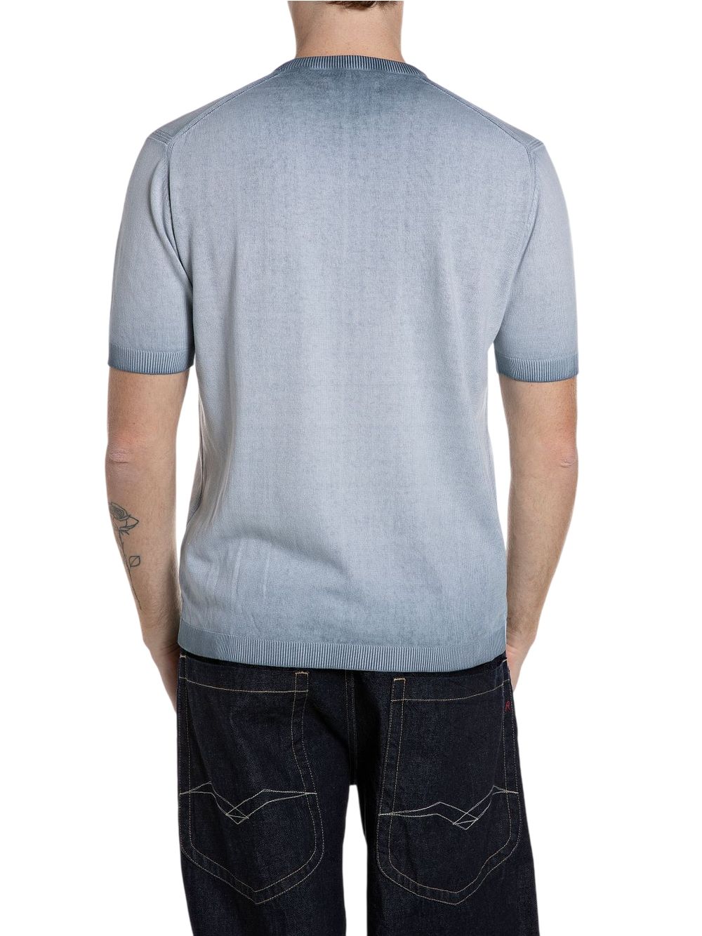 Pullover Replay Uomo - Celeste