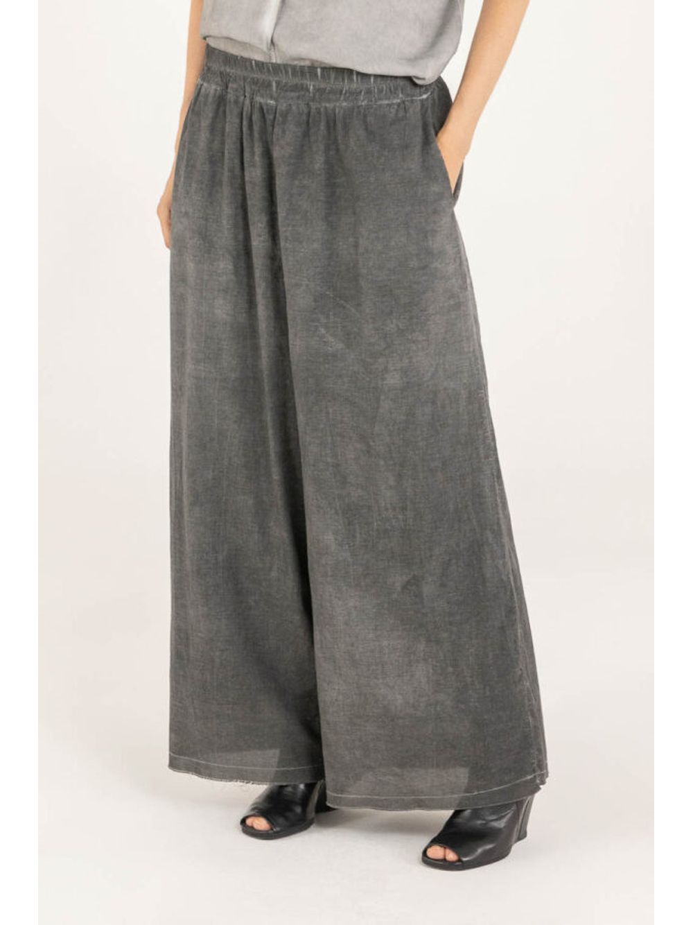 Pantalone Sanctamuerte CON TASCHE SUPER AMPIO Donna - Grigio