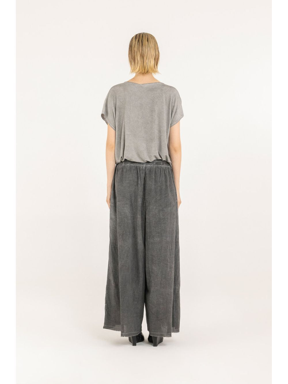 Pantalone Sanctamuerte CON TASCHE SUPER AMPIO Donna - Grigio