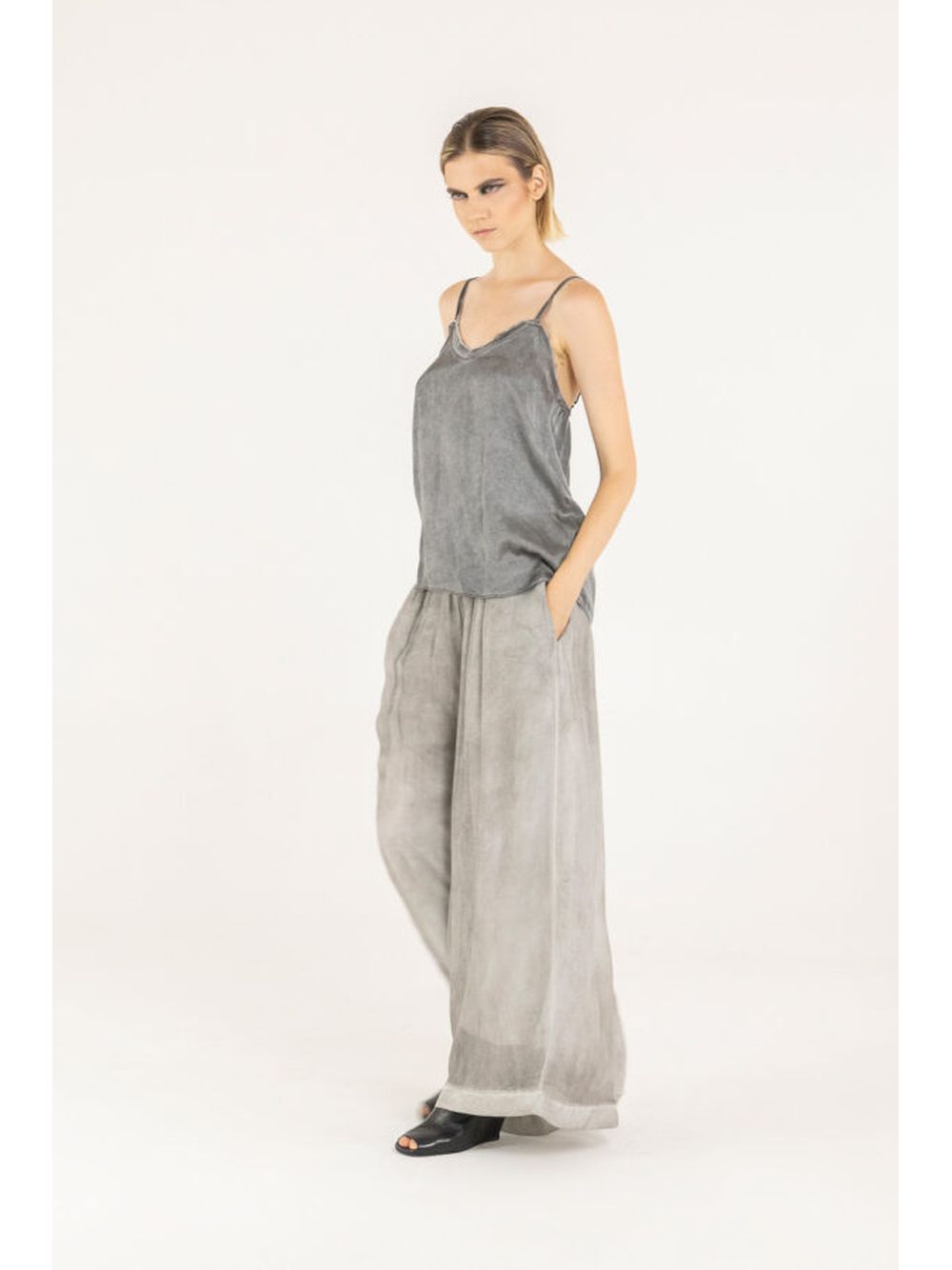 Canottiera Sanctamuerte Donna - Grigio