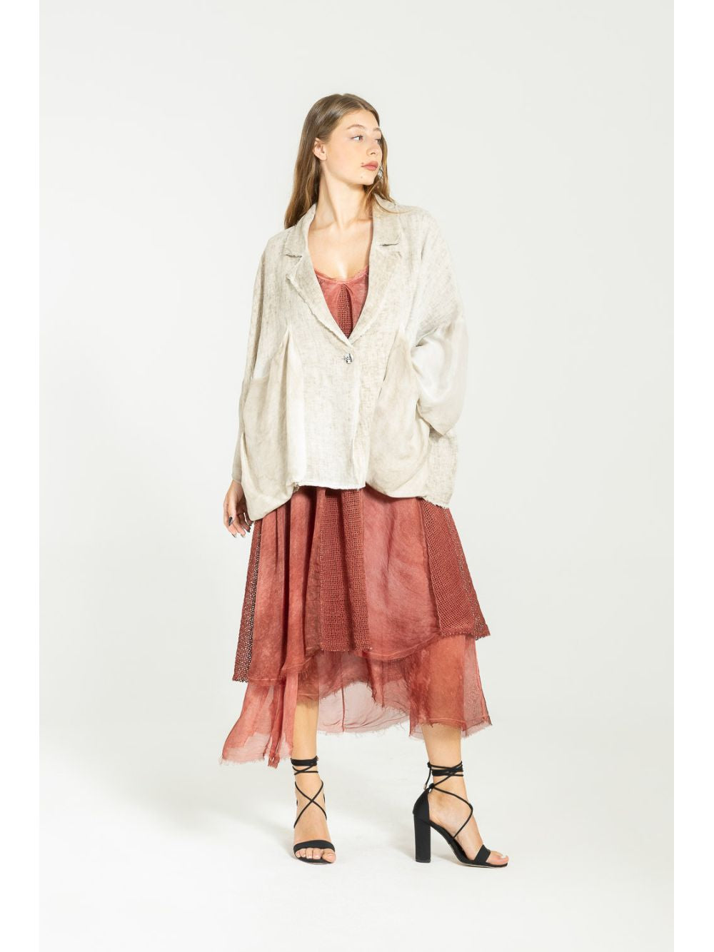 Giacca Sanctamuerte BLAZER BOXY OVER Donna - Beige