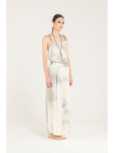 Pantalone Sanctamuerte PALAZZO AMPIO Donna - Beige