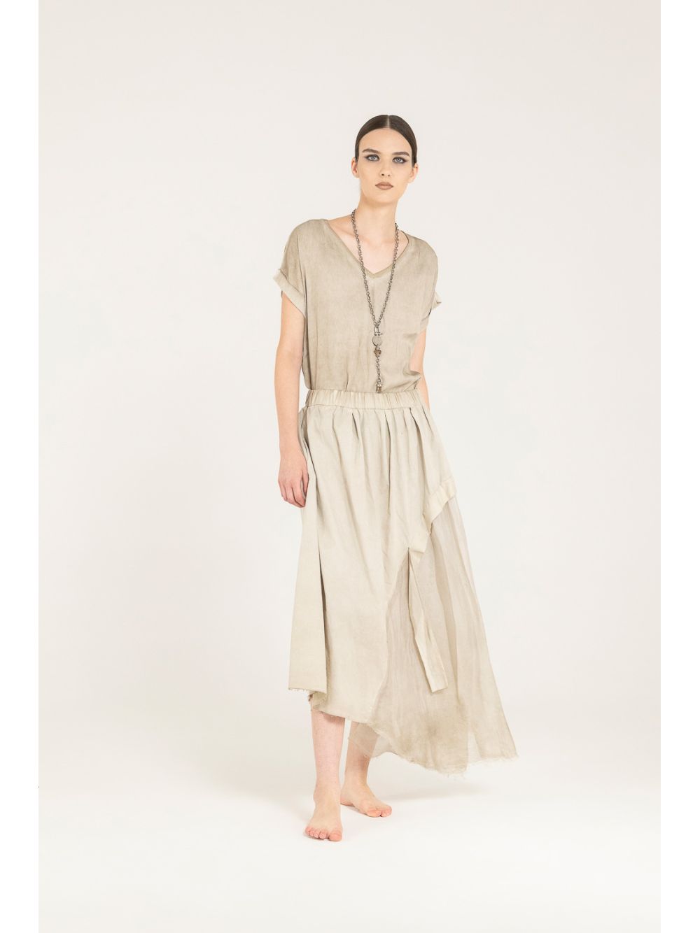 Gonna Sanctamuerte Donna - Beige