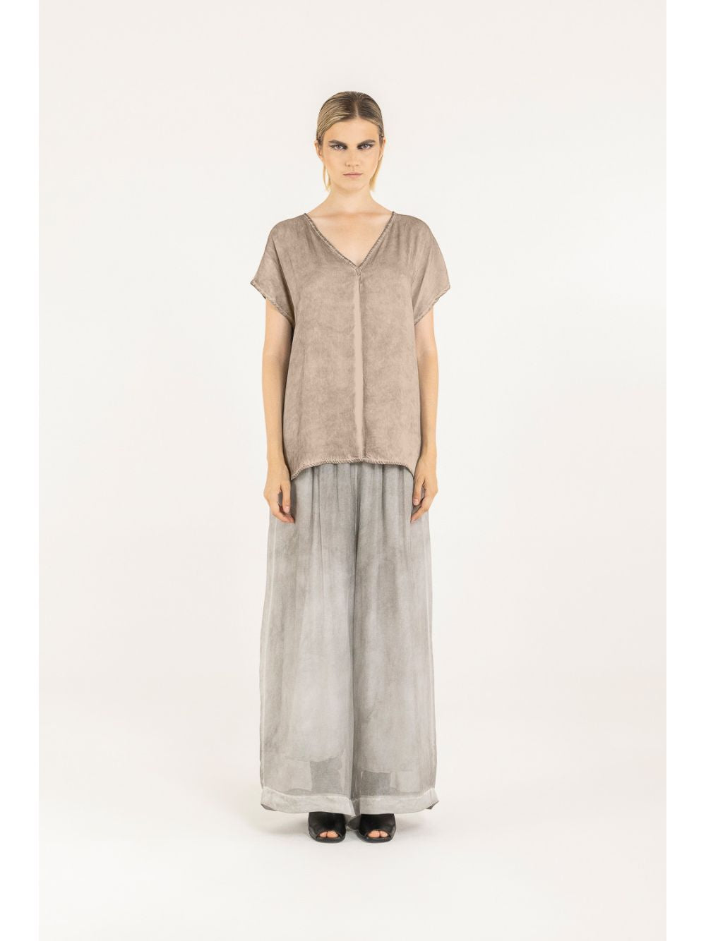 T-shirt Sanctamuerte Donna - Beige
